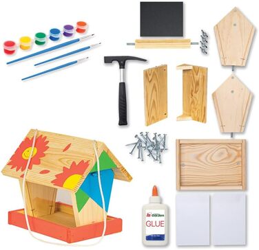 ITA DIY годівниця для птахів з набору для збирання та розмальовування FlybyFeeder - Комплект для рукоділля для дітей