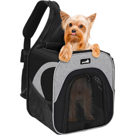 Транспортна сумка для кота Pecute: рюкзак для котів, чихуахуа, йоркширського тер'єра (до 3,5 кг), дихаюча, легка, складна