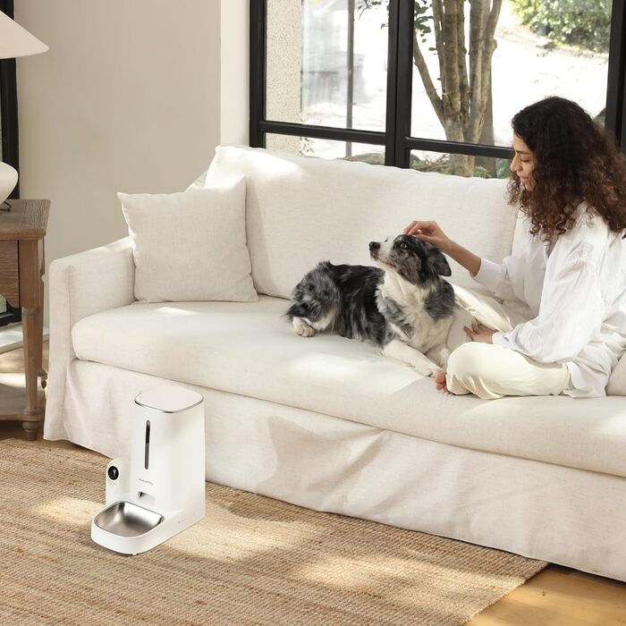 Автоматичний годівниця для котів та собак FUKUMARU з камерою 1080P, WiFi, сенсором рівня корму та нічним баченням