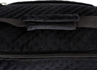 Чорна сумка-переноска для собак та котів, M, 38x28x28 см, Velvet (штучна замша)