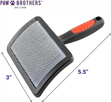 Щітка-слікер Paw Brothers для собак, мала, зігнута, з покриттям – Ryan's Pet Supplies