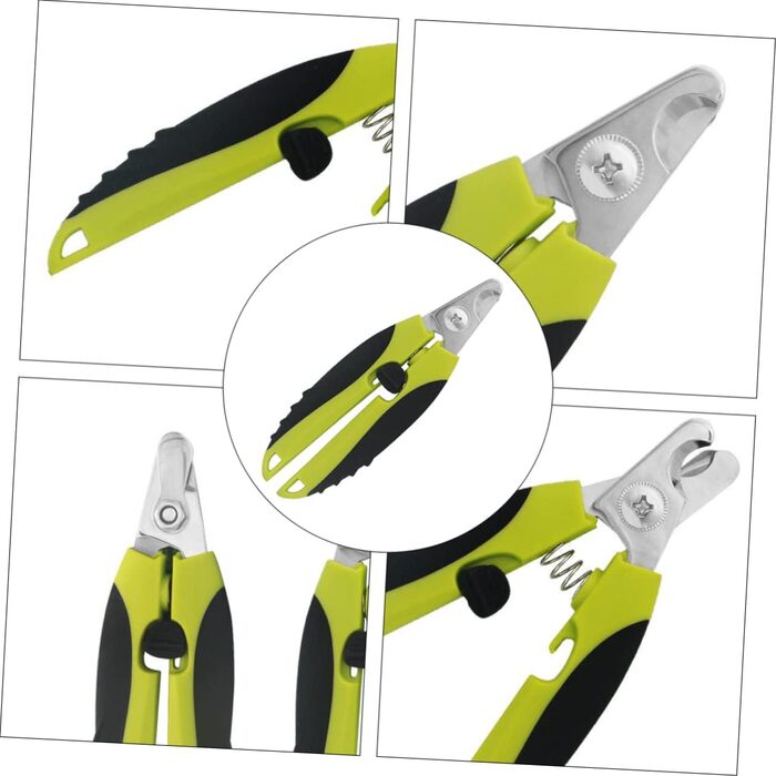 Професійний кусачки для обрізання кігтів собак та котів: безпечний, ергономічний, з нержавіючої сталі (2 шт.)