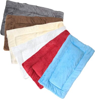 Лежак для собак Downtown Pet Supply, флісовий, 88,9x55,9 см, білий/вівсяний, для клітки
