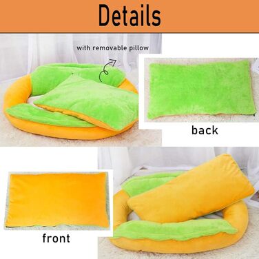 Ортопедичне ліжко для собак Коргі, зручне, з пам'яті ефекту, антистрес, кошик з плетіння, L 50 x 40 x 18 см