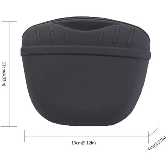 Силіконовий ласощівник для собак - портативна сумка для тренувань з магнітною застібкою та кліпсою для талії