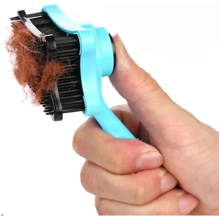 Щітка для собак, інструмент для догляду за шерстю, професійна якість (Blue)