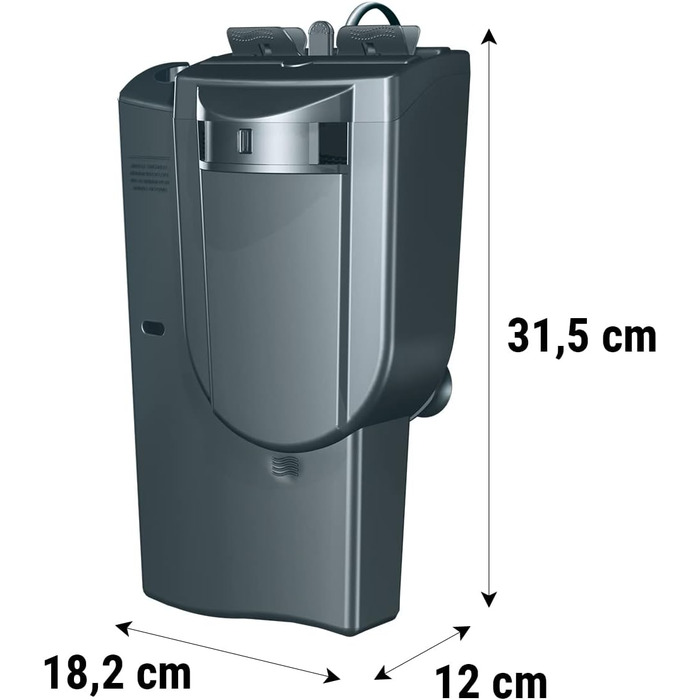 Акваріумний фільтр Tetra EasyCrystal Filterbox 600 для 50-150 л, механічна, біологічна та хімічна фільтрація, легке обслуговування, чиста та здорова вода