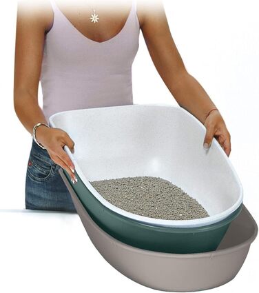 Лоток для котів Stefanplast Furba з ситом для очищення, 59x39x22 см