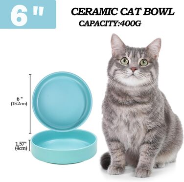 Котло propositions Keramik, 15 * 4 см, годівниця для котів та кошенят (Блакитний)