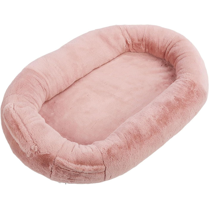 Велике собаче ліжко розміром з людину з знімним, машинно-праним подушкою та сумкою для зберігання (100x70x30 см)