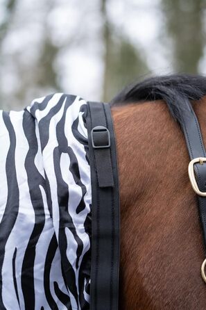 HKM 7238 Захисна попона від екземи та комах для коней Zebra, 155 см