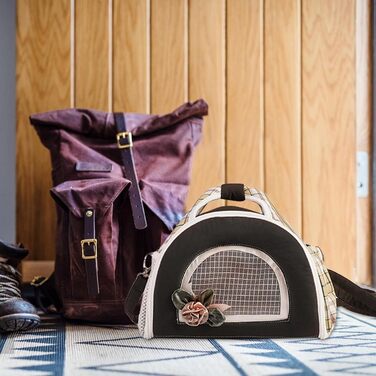 Транспортна сумка для маленьких тварин: переноска для собак, котів, шиншил | Переноска для хом'яків, кроликів, морських свинок, аксесуари для подорожей (Армійний зелений)