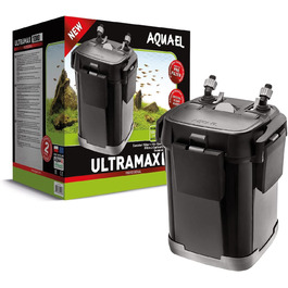 Фільтр каністровий Aquael ULTRAMAX 1000-15W для прісноводних та морських акваріумів, чорний