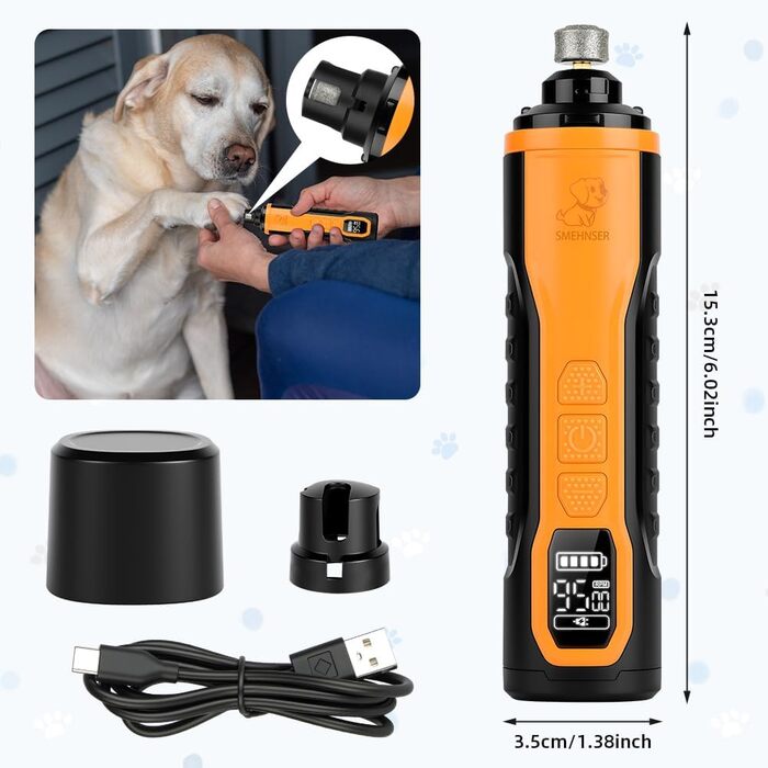 Електричний триммер для собак та котів 2 шт. з LED-дисплеєм та 5 швидкостями (M9)