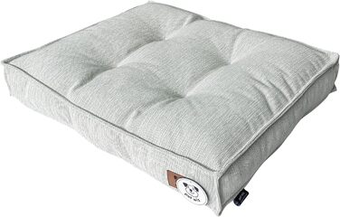 М'яке лежанка для собак з м'якою підкладкою, знімний чохол, світло-сірий та світло-блакитний, 3 розміри, ковдра для собак з антиковзаючою основою, світло-сірий, розмір M (90 x 62 см)