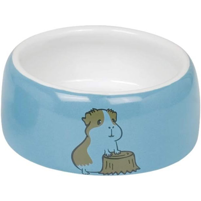 Миска для корму Nobby Nager Keramik, кераміка, блакитна, Ø 12 см, 0,25 л