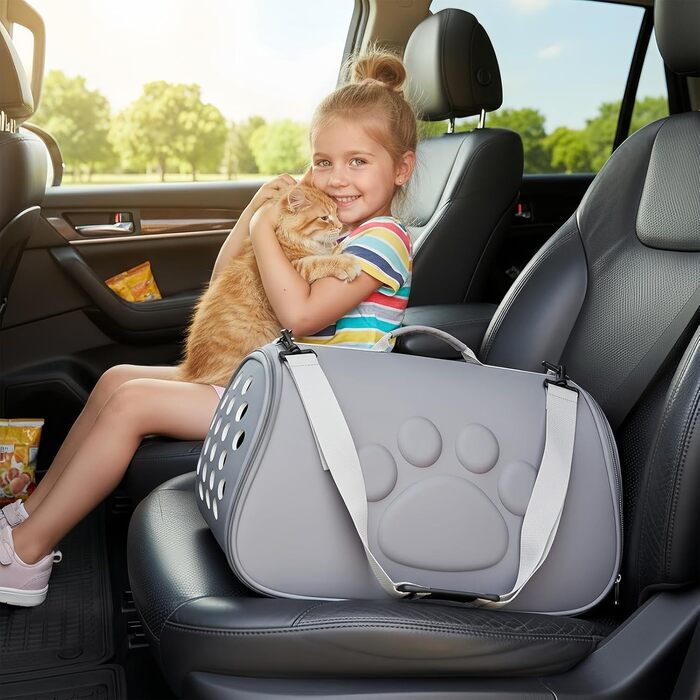 Транслювач для котів Dayysiuy Weiche - сумка-переноска для вигулу, подорожей та ветеринарних візитів (Сірий)