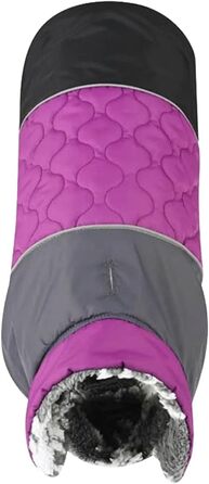 Водонепроникний зимовий теплий халат для собак - зимовий халат для маленьких та середніх собак, двосторонній (Колір: Коричневий, Розмір: S, Колір: Фіолетовий)