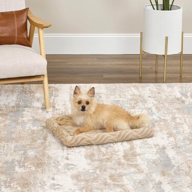 Лежак для маленьких собак MidWest QuietTime Deluxe, світло-коричневий, 61 см, машинне прання