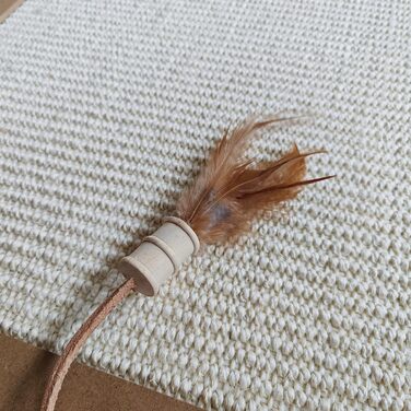 Котячий кігтетоп Planky XXL - великий килимок для дряпання котів з дерева, 70x35 см, 80x40x2 см