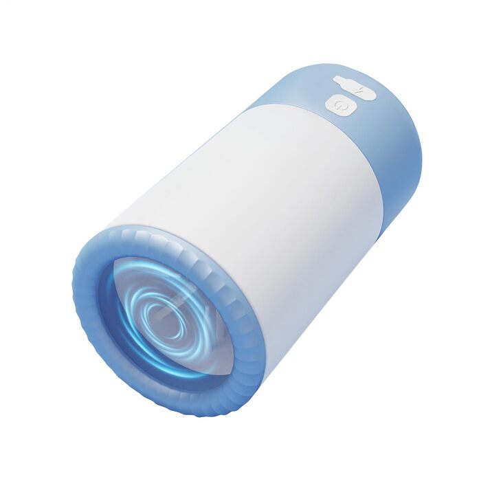 Електричний очищувач лап для тварин | Автоматичний мийник лап для собак, котів, цуценят | Blue and white