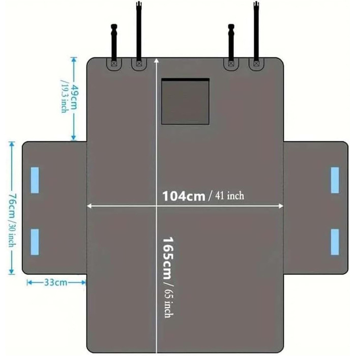 Захист для багажника автомобіля для Mercedes Benz GLC SUV X254 X253 (GLC 53, 43/GLC 200, 220, 260, 300, 400) 2015-2025. Водонепроникний килимок для багажника з захистом краю, легко миється, стійкий до подряпин.