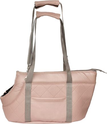 Сумка-переноска для собак та котів Boutique Zoo, 5 кг, рожева (штучна шкіра)