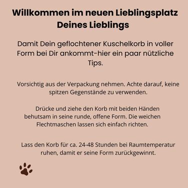 Котяче ліжко Ø40 см, 14 см висота | Плетене котяче гніздо з бавовни | М'яке, зручне котяче ліжечко для маленьких та середніх котів, миється (Крем-Абрикос)