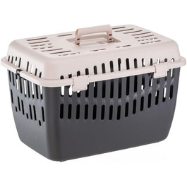 Переноска для котів та собак Ferplast Binny 2, переноска для тварин, для маленьких собак та котів до 8 кг, складаний ручка (48 x 32 x 33 см)