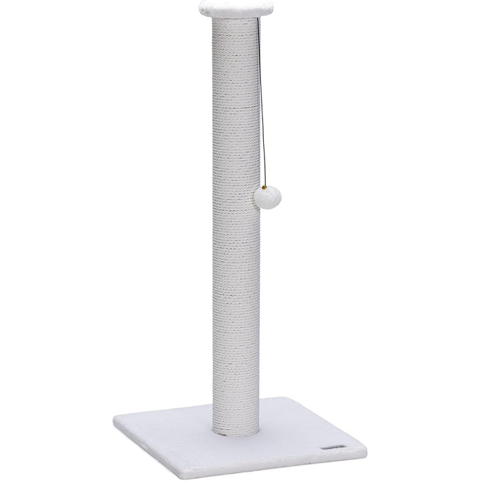 Beeztees Serpa XL Когтеточка для котів, біла, 40x40x90 см