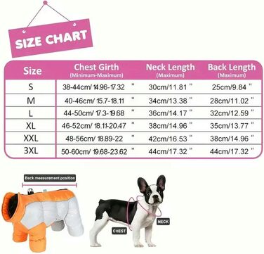 Тепла зимова куртка для собак, червона XXXL: ізольована, з високим коміром та світловідбиваючими елементами