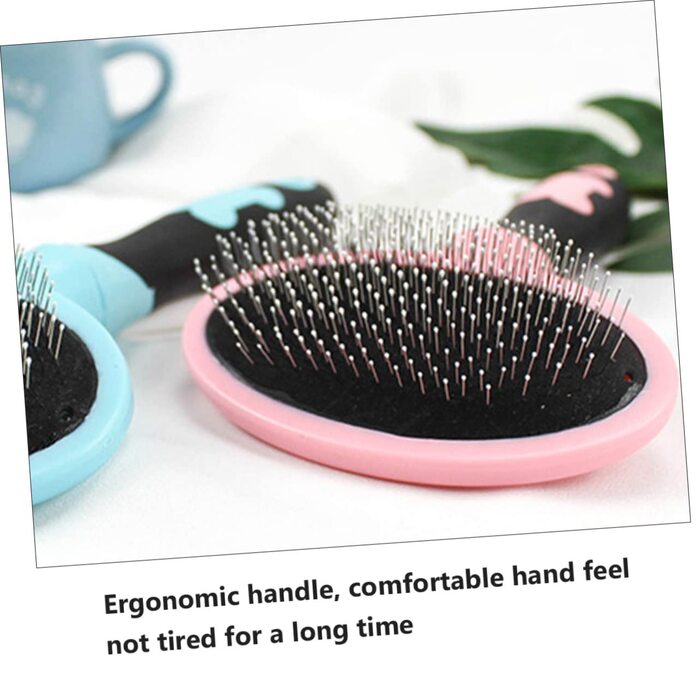 Щітка для котів та собак Happyyami: 2 шт. для догляду за шерстю, масажна, для довгошерстих, ефективне розчісування та очищення