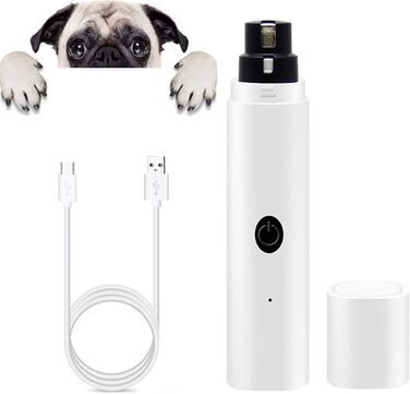 Електричний точило для собачих кігтів з LED-підсвічуванням, акумуляторний, для собак великих, середніх та малих порід, котів. Безшумний, безболісний точило для кігтів.