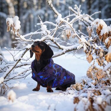 Теплий зимовий пуловер для собак IECOii з отвором для повідка та світловідбиваючими смугами (M-4XL, Синій)