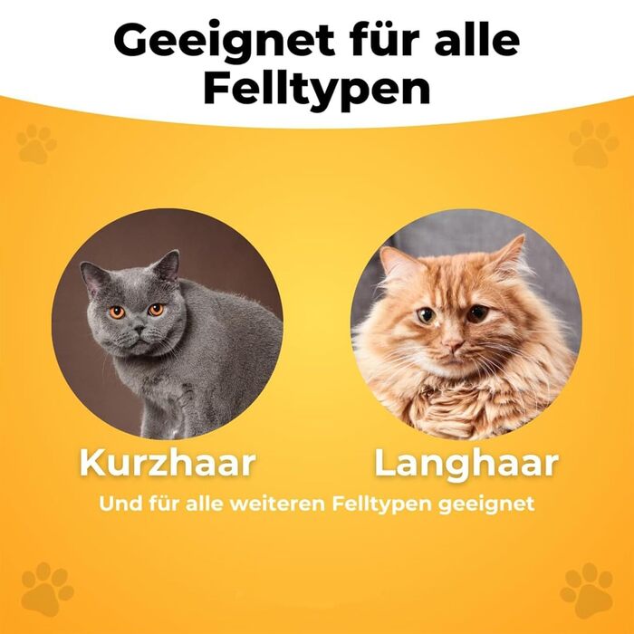 Щітка для вичісування шерсті FellwunderbüRste: самоочисна щітка для тварин з кнопкою зняття, для довгої та короткої шерсті (Класичний помаранчевий+зелений)