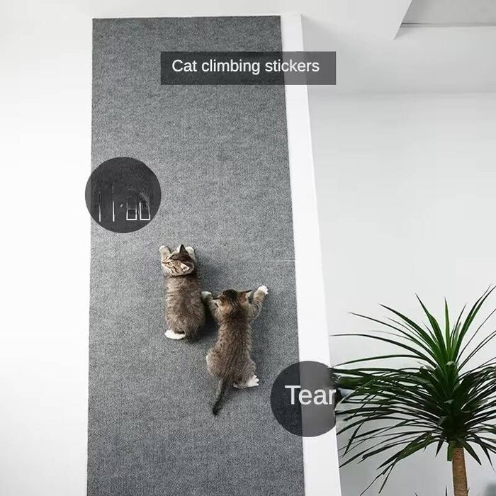 Килимок для котів з ефектом захисту меблів, сірий, для дряпання та лазіння