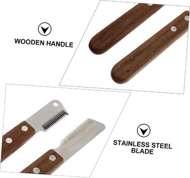 Тойандона - Набір з 2 гребінців для собак та котів: для видалення випалого волосся та масажу