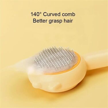 Бурштук для догляду за шерстю котів та собак з довгим хутром. Щітка для грумінгу, видалення шерсті та масажу. Світло-зелений колір