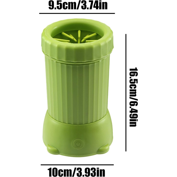 Автоматичний мийник лап для собак, USB-зарядка, для дому, зелений