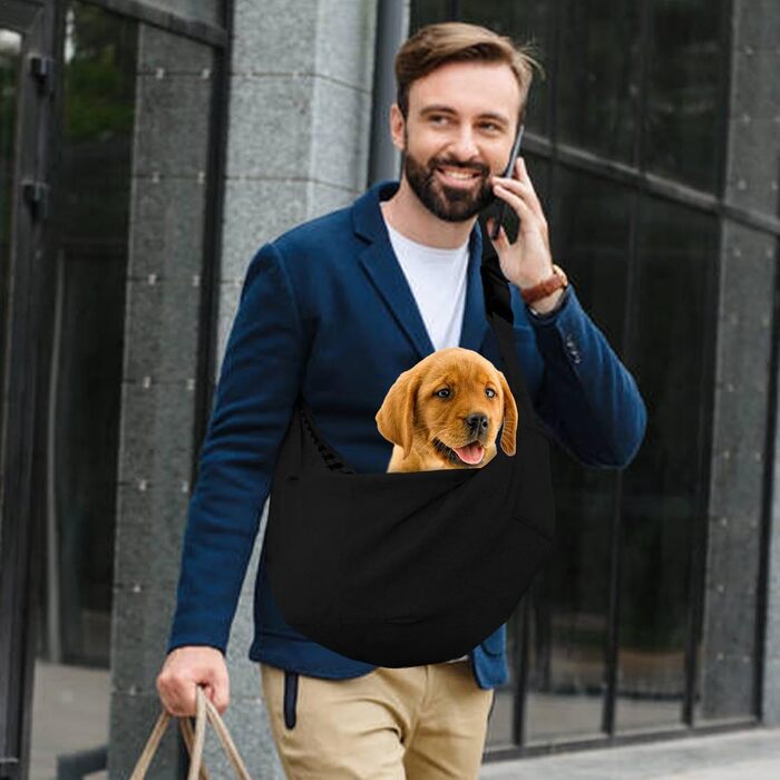 Сумка-кенгуру для собак, переноска для маленьких собак | Регульована сумка для собак, зручна для подорожей, безпечна