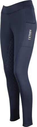 Лазура - Теплові термо-легінси для їзди верхи для жінок та дітей Thea | Легінси з силіконовим повним захопленням | теплі зимові штани для верхової їзди з комфортним поясом та кишенею для телефону | Екіпірування для верхової їзди в багатьох кольорах та роз