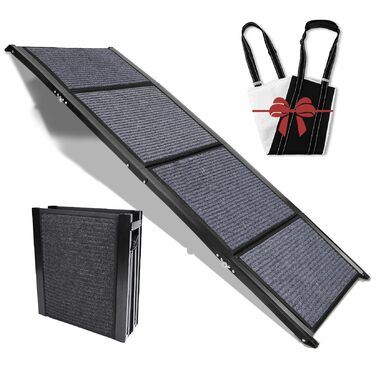 Рампа для собак у вантажівки та позашляховики, складна, 160 см, з килимком, для старих собак, 160 GY, довжина 158 см