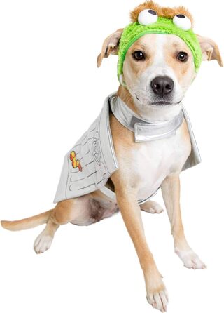 Костюм для собак Pet Krewe Oscar The Grouch, великий, для собак різних розмірів, ідеальний для Хелловіну, Різдва, вечірок, фотосесій, подарунок для любителів собак (срібний, Medium)