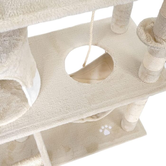 Дряпальня для котів Wiltec 141 см: кігтеточка, будиночок, гамак, ліжко