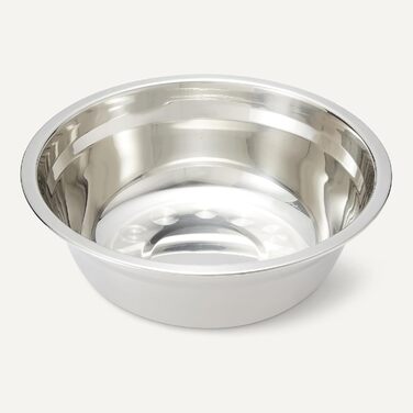 Підставка для мисок для собак Amazon Basics, регульована висота, нержавіюча сталь, протиковзна, годівниця для домашніх тварин, 44 x 24 x 30,5 см, чорна