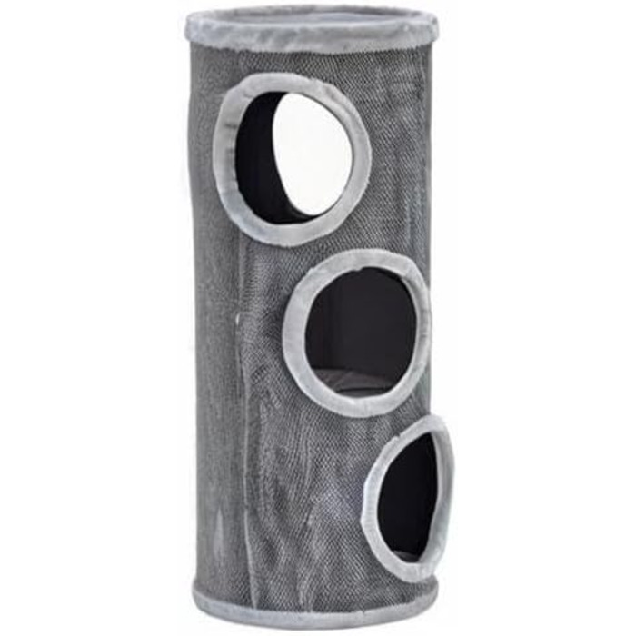 Nanook Котячий когтеточка-вежа 100 см XL, 40 см Ø, великі отвори, сіра, стійка