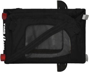 Причіп для велосипеда для собак, чорний, Oxford-Gewebe та залізо, LH50939