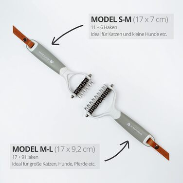 Підшерсткова щітка Cookie для собак, котів та коней | Для короткої та середньої шерсті | Видаляє підшерсток та запобігає утворенню ковтунів
