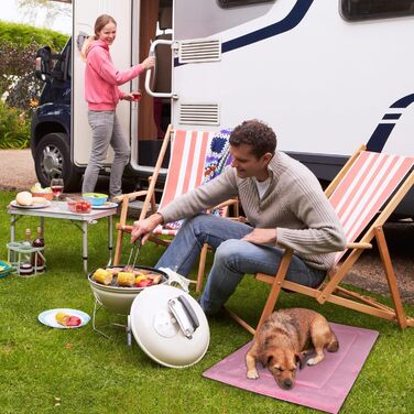 Водонепроникний килимок для котів та собак Kritter Planet, 80 x 60 см, рожевий. Складаний, миючий, для подорожей та кемпінгу. З ручками.