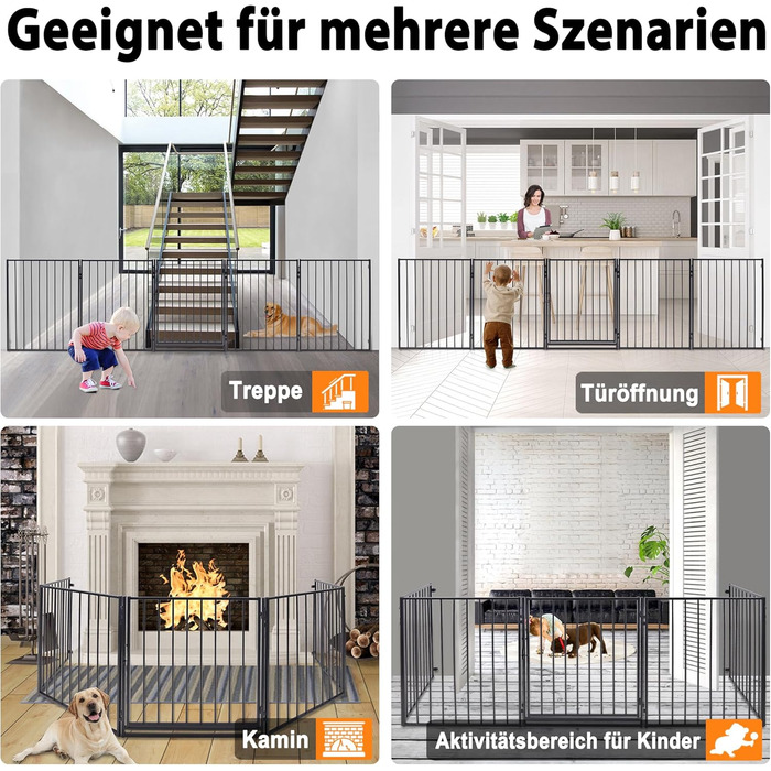 Забіг для цуценят Froadp 5 TLG: захист від каміну, огорожа, забіг, загін для собак, дітей. 61 x 76 см